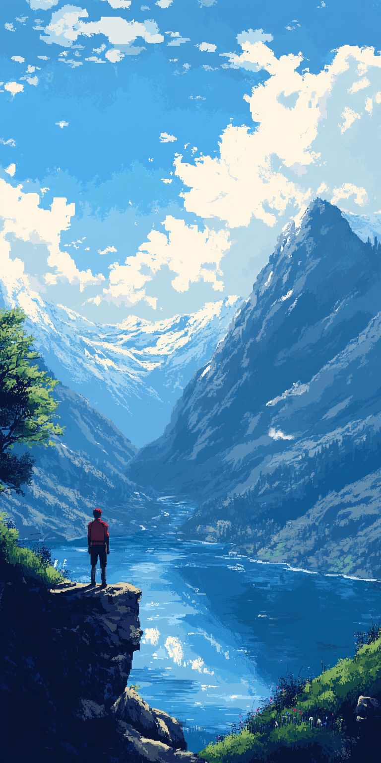 Fond d'écran pixel art pour mobile 39