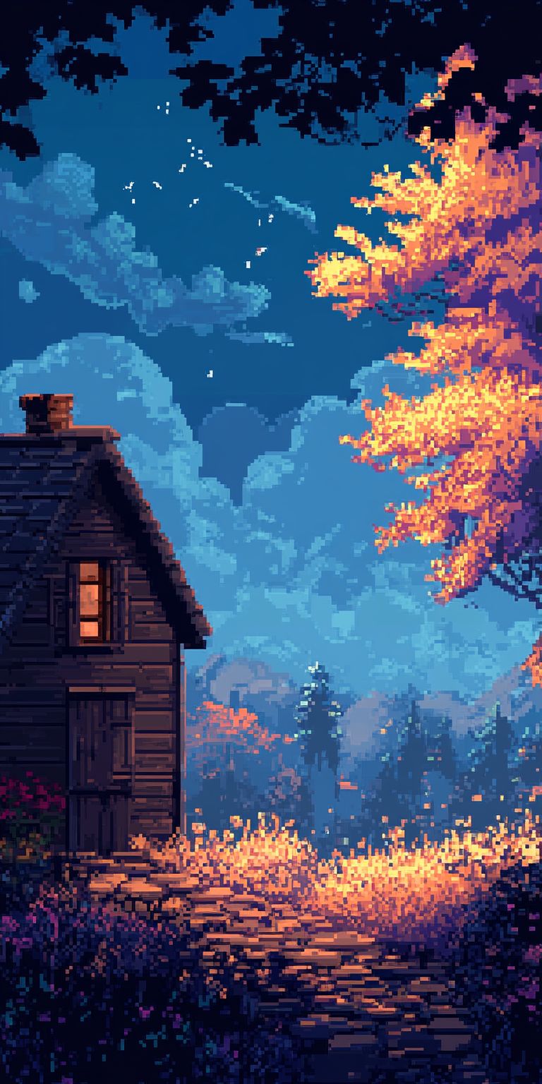 Fond d'écran pixel art pour mobile 4