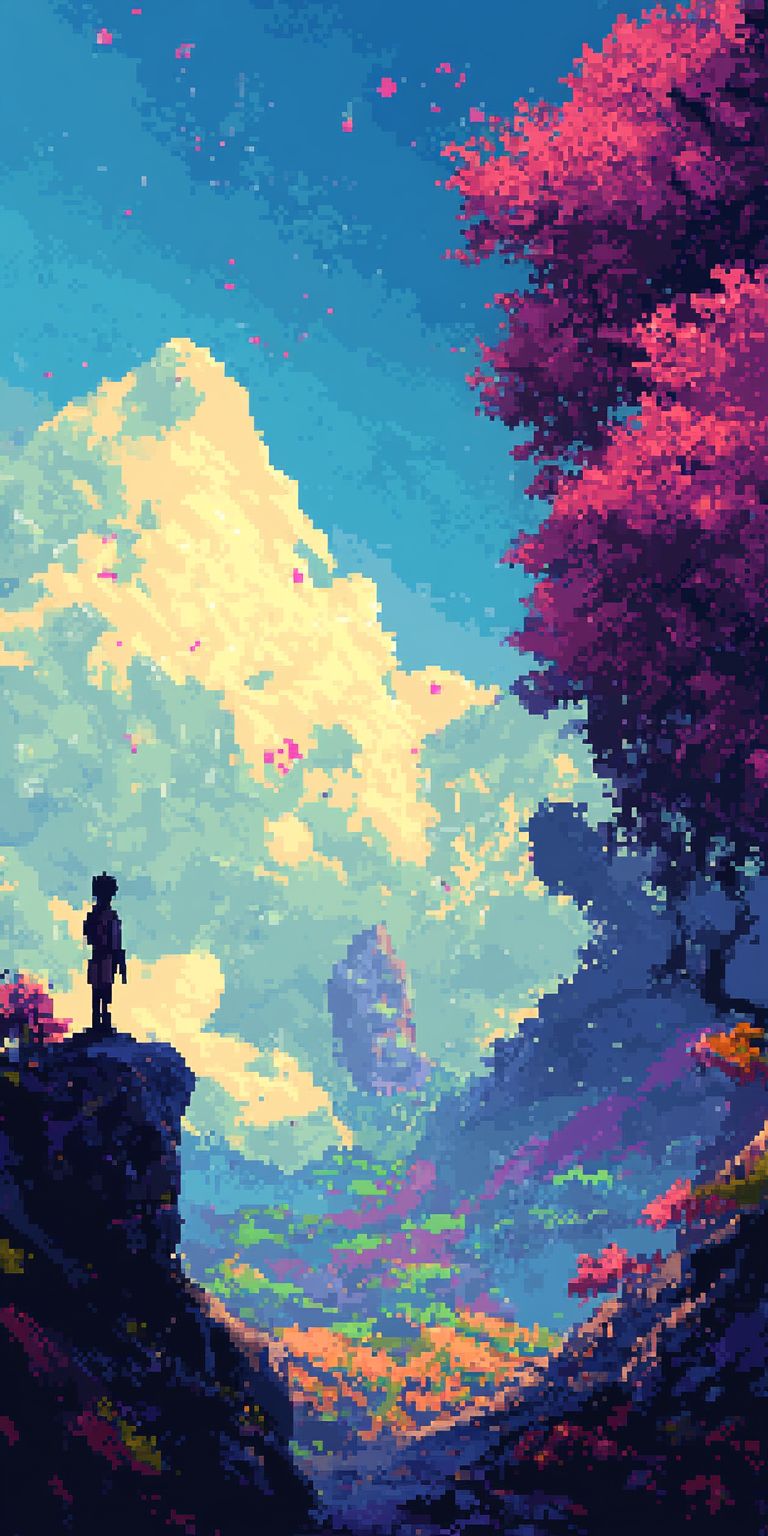 fond d ecran pixel art pour mobile 41