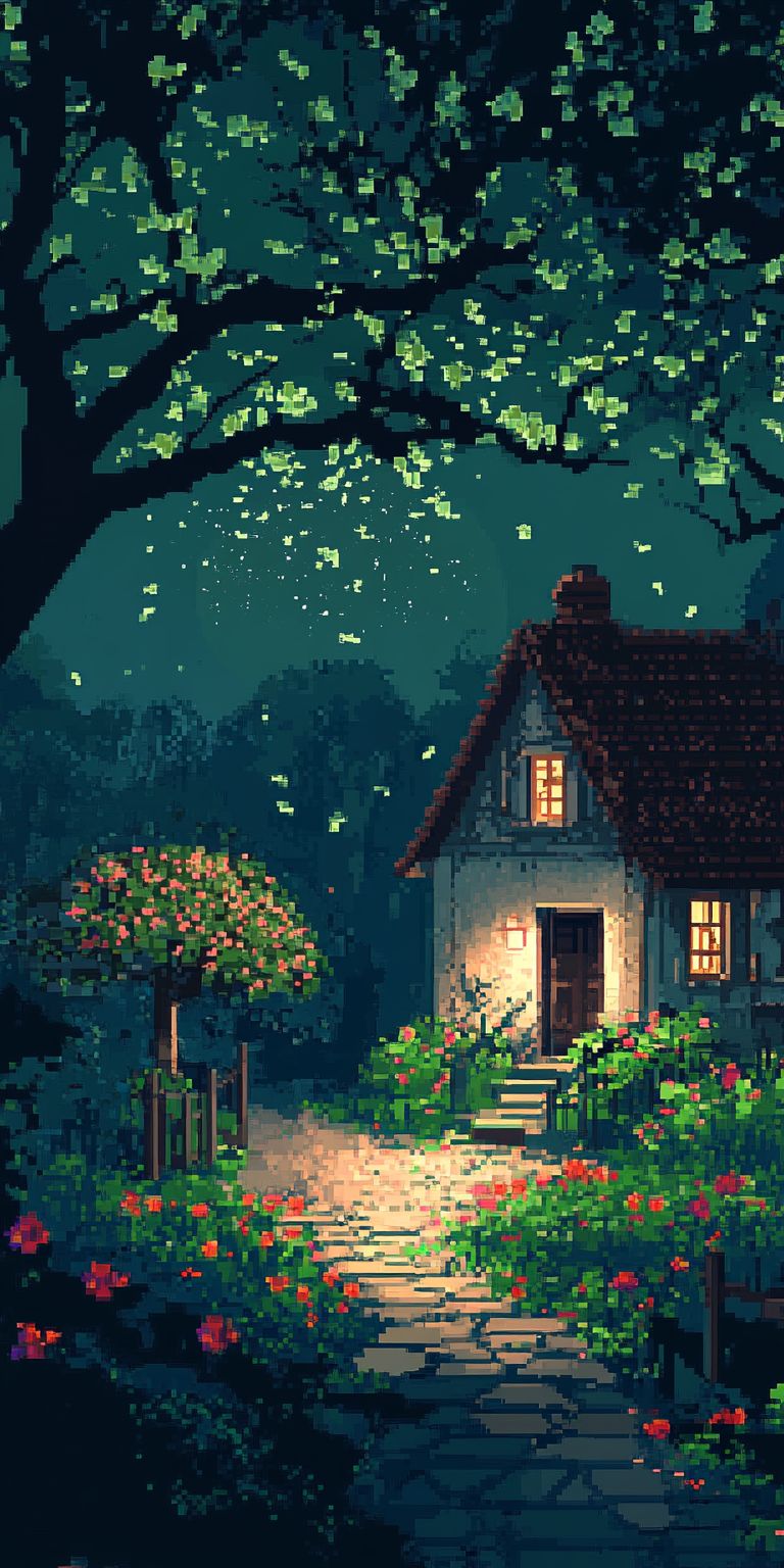 Fond d'écran pixel art pour mobile 42