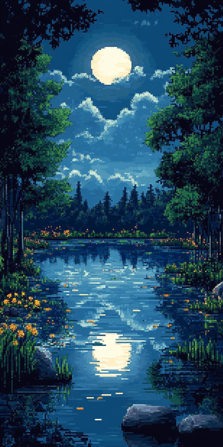 Fond d'écran pixel art pour mobile 43