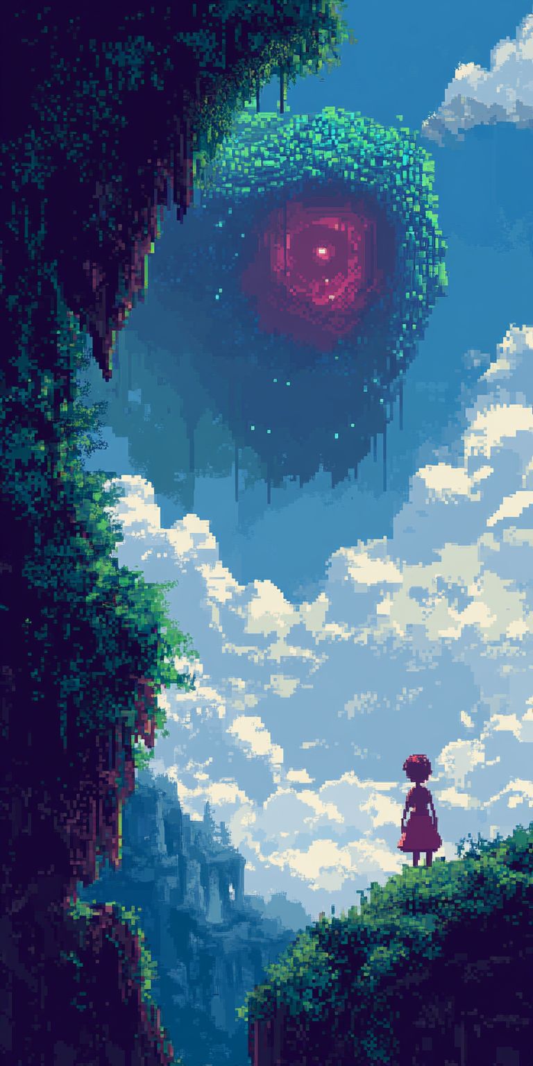 Fond d'écran pixel art pour mobile 45