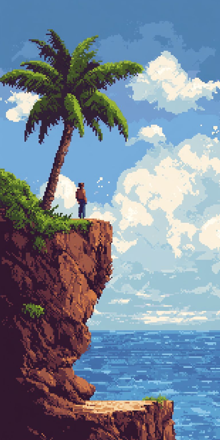 Fond d'écran pixel art pour mobile 46