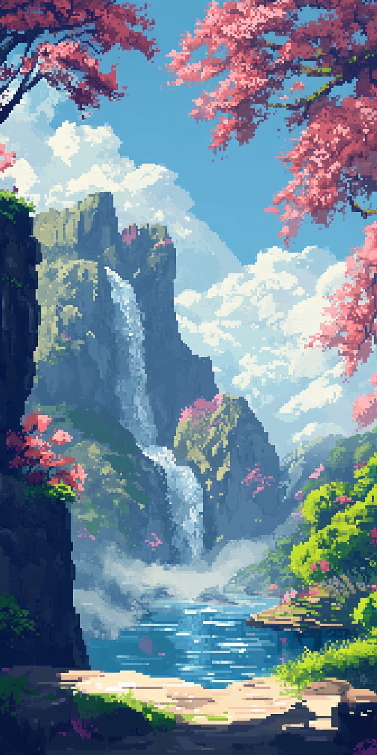 fond d ecran pixel art pour mobile 47