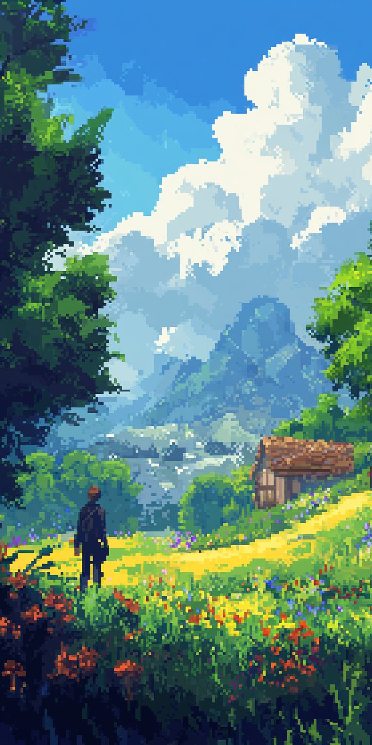 Fond d'écran pixel art pour mobile 5