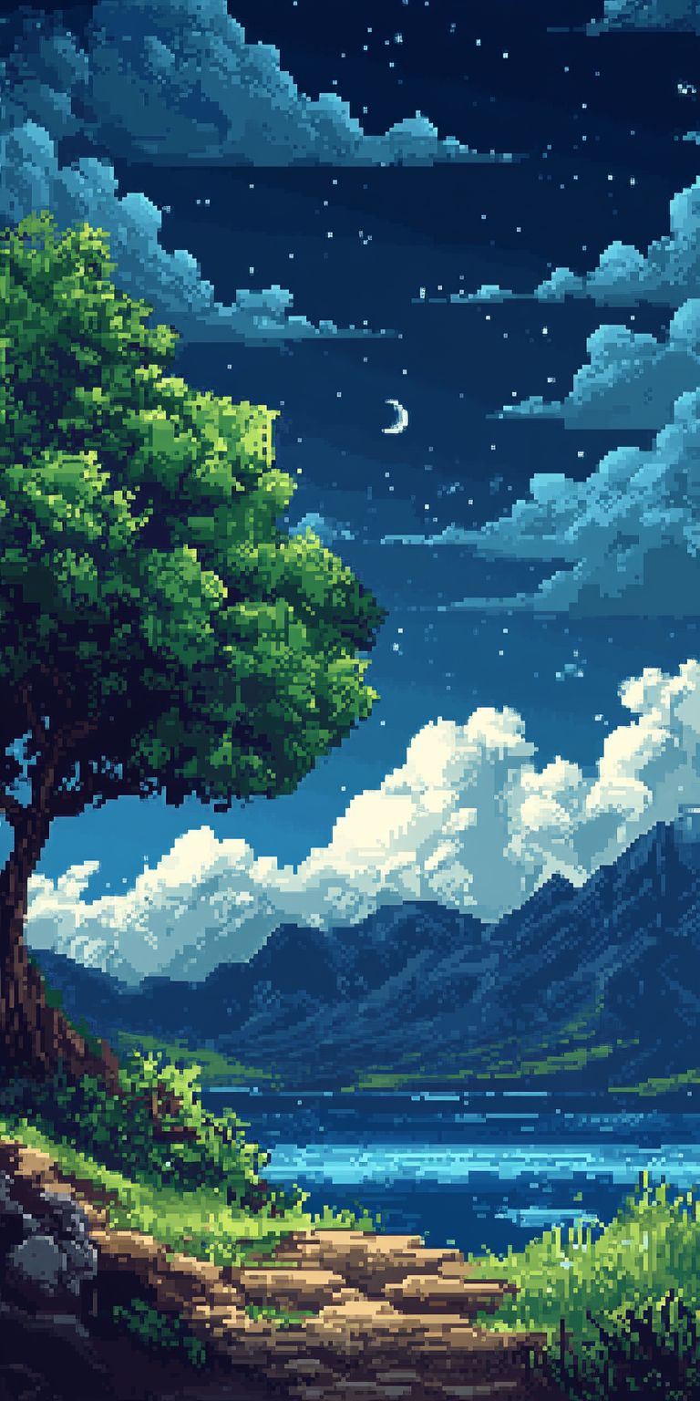 fond d ecran pixel art pour mobile 50