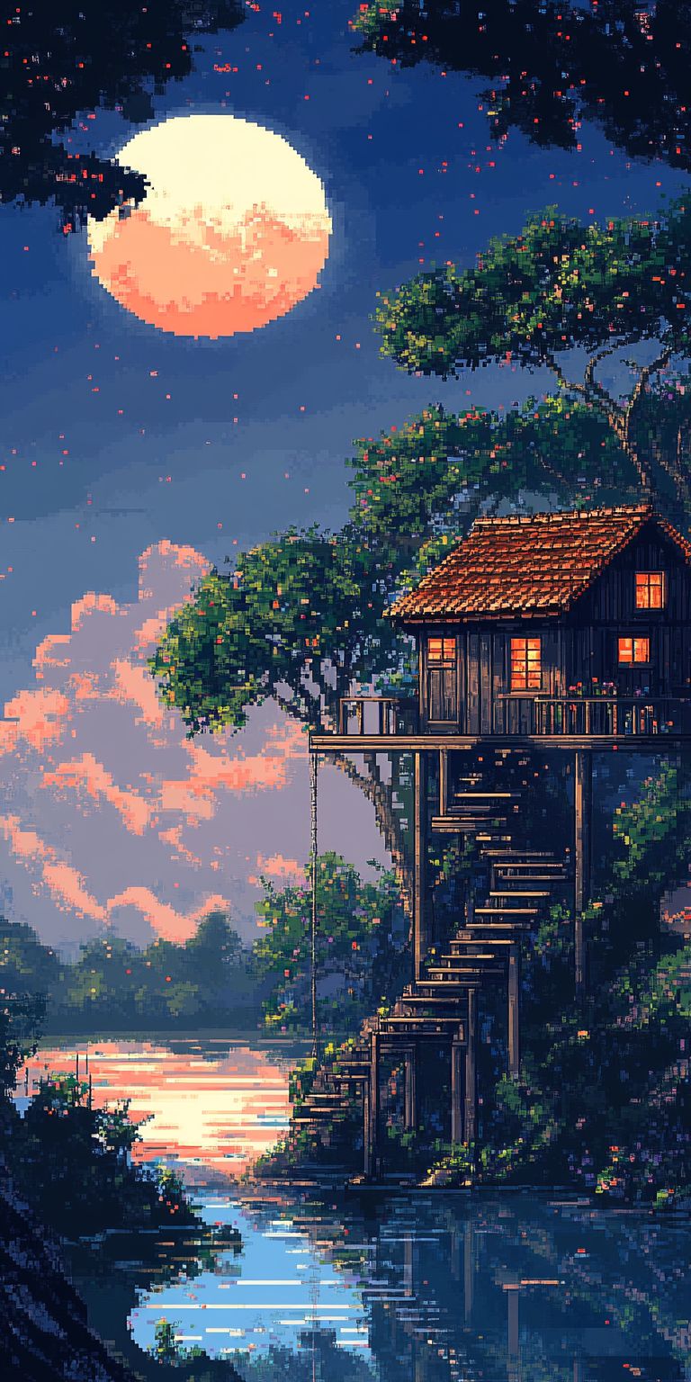 Fond d'écran pixel art pour mobile 51