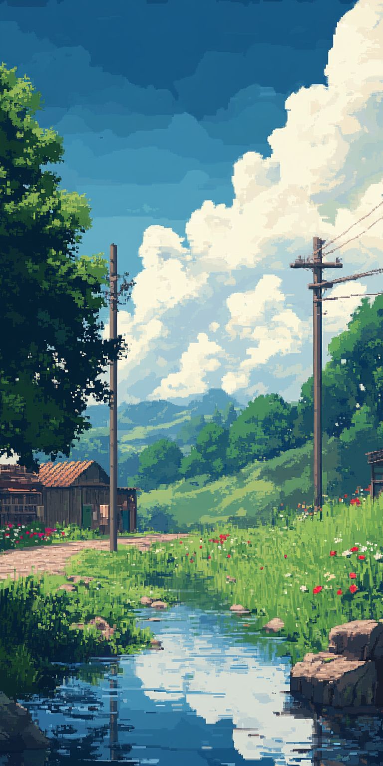 fond d ecran pixel art pour mobile 52