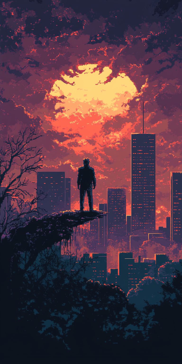 fond d ecran pixel art pour mobile 55