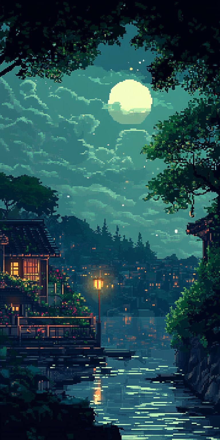 Fond d'écran pixel art pour mobile 60
