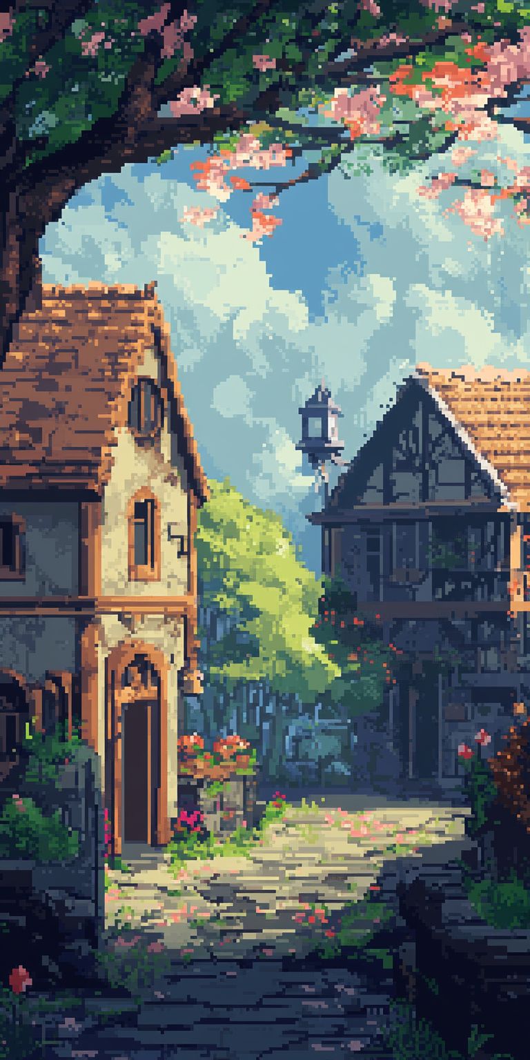 Fond d'écran pixel art pour mobile 9