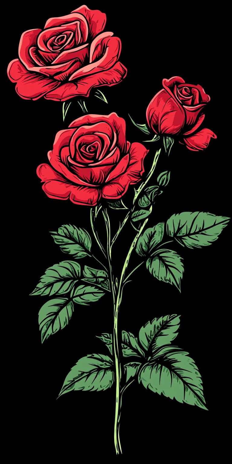 Fond d'écran roses pour mobile 2