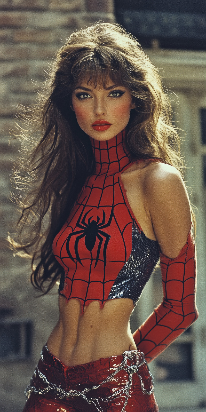 une spiderwoman imaginaire dans un monde de top model 12