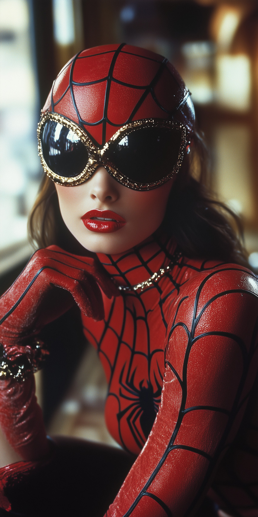 une spiderwoman imaginaire dans un monde de top model 19