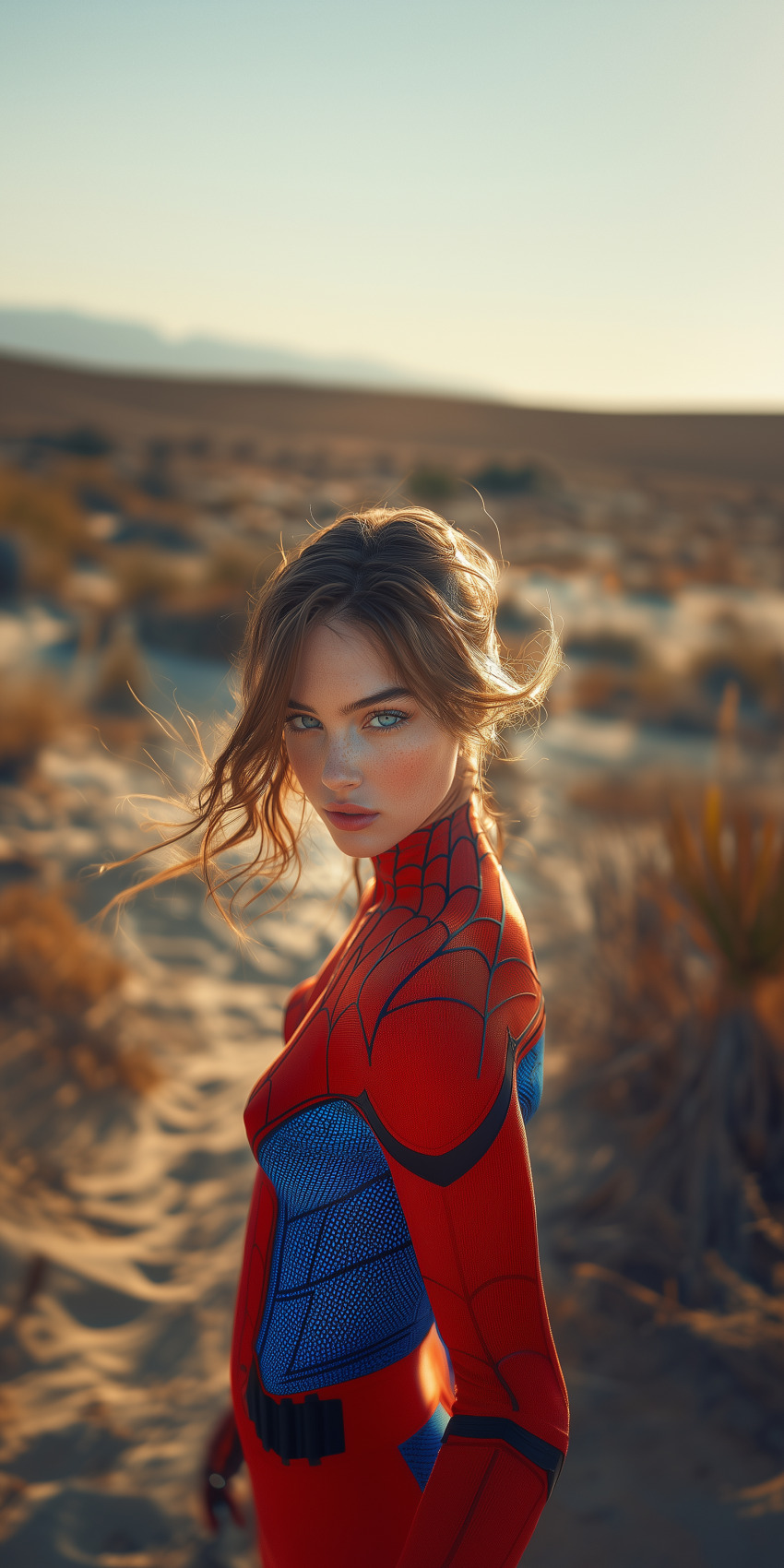 une spiderwoman imaginaire dans un monde de top model 44