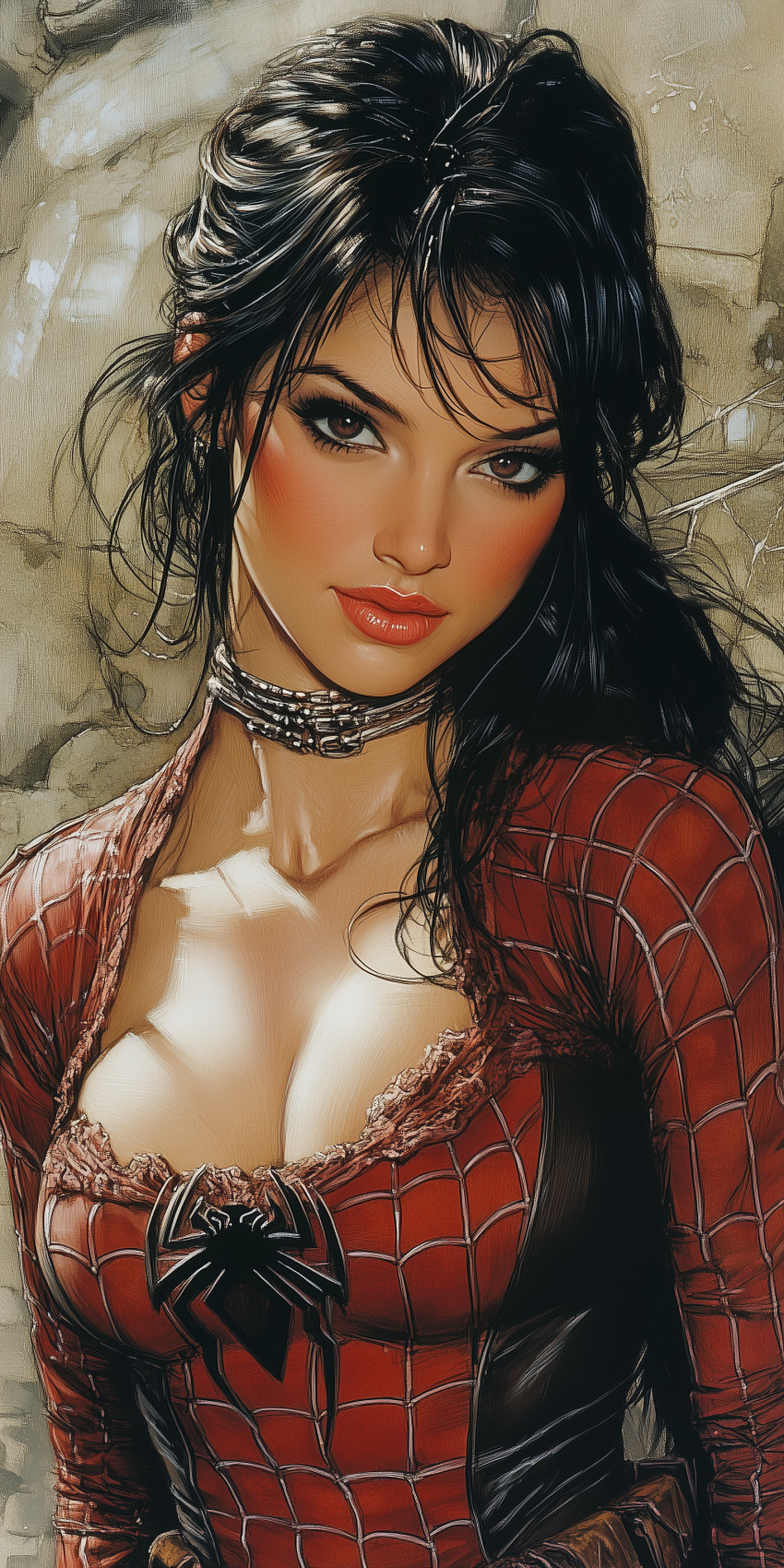 une spiderwoman imaginaire dans un monde de top model 7