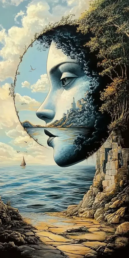 fond d ecran surrealisme pour mobile 1