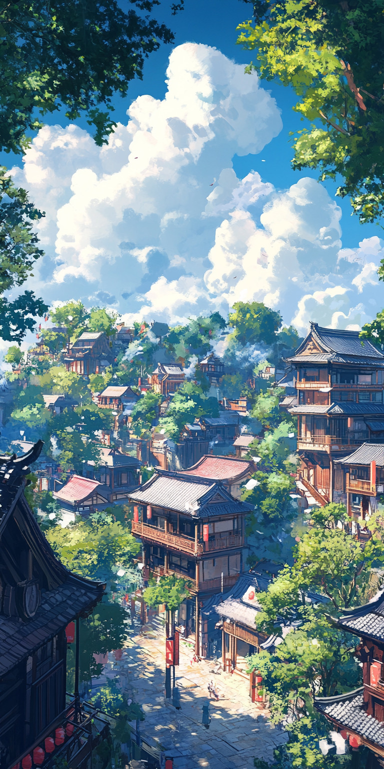 fond d ecran ville pour mobile 55