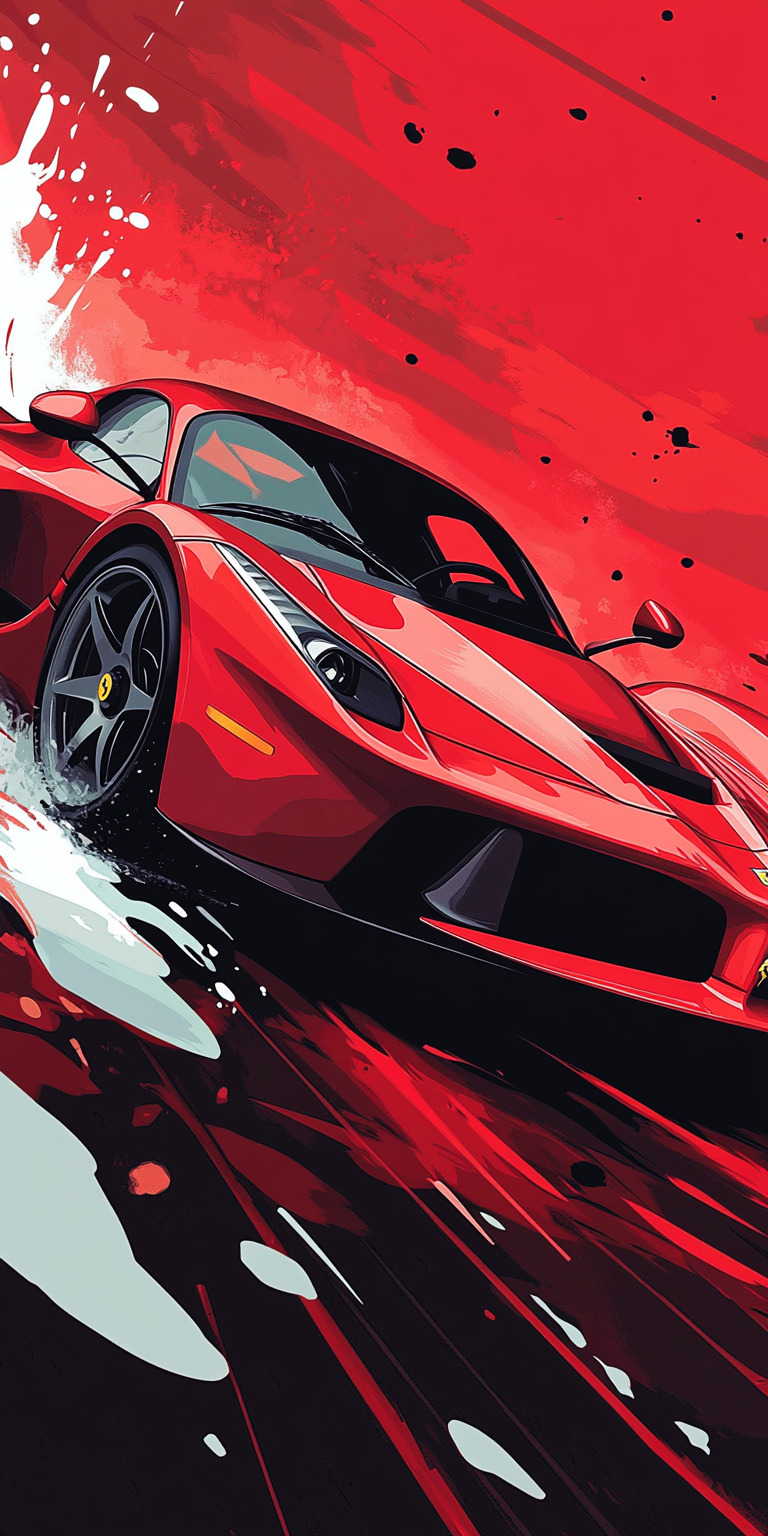 Fond d'écran voiture pour mobile 64 ferrari