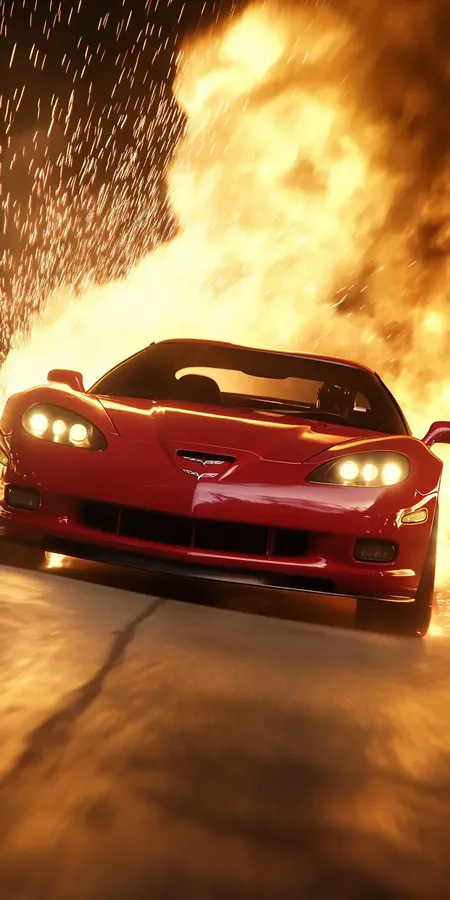 fond d ecran voiture pour mobile 4 corvette