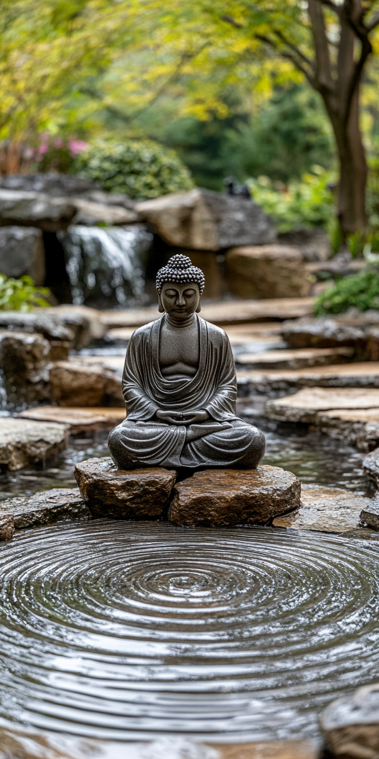 Fond d'écran mobile buddha en méditation, fond d'écran zen