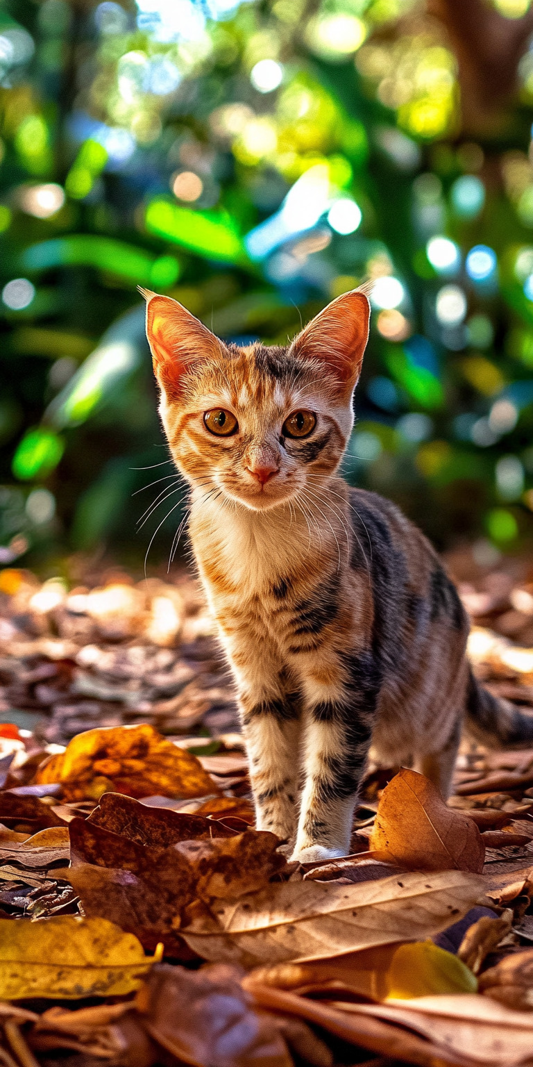 Fond d'écran chat pour mobile 1