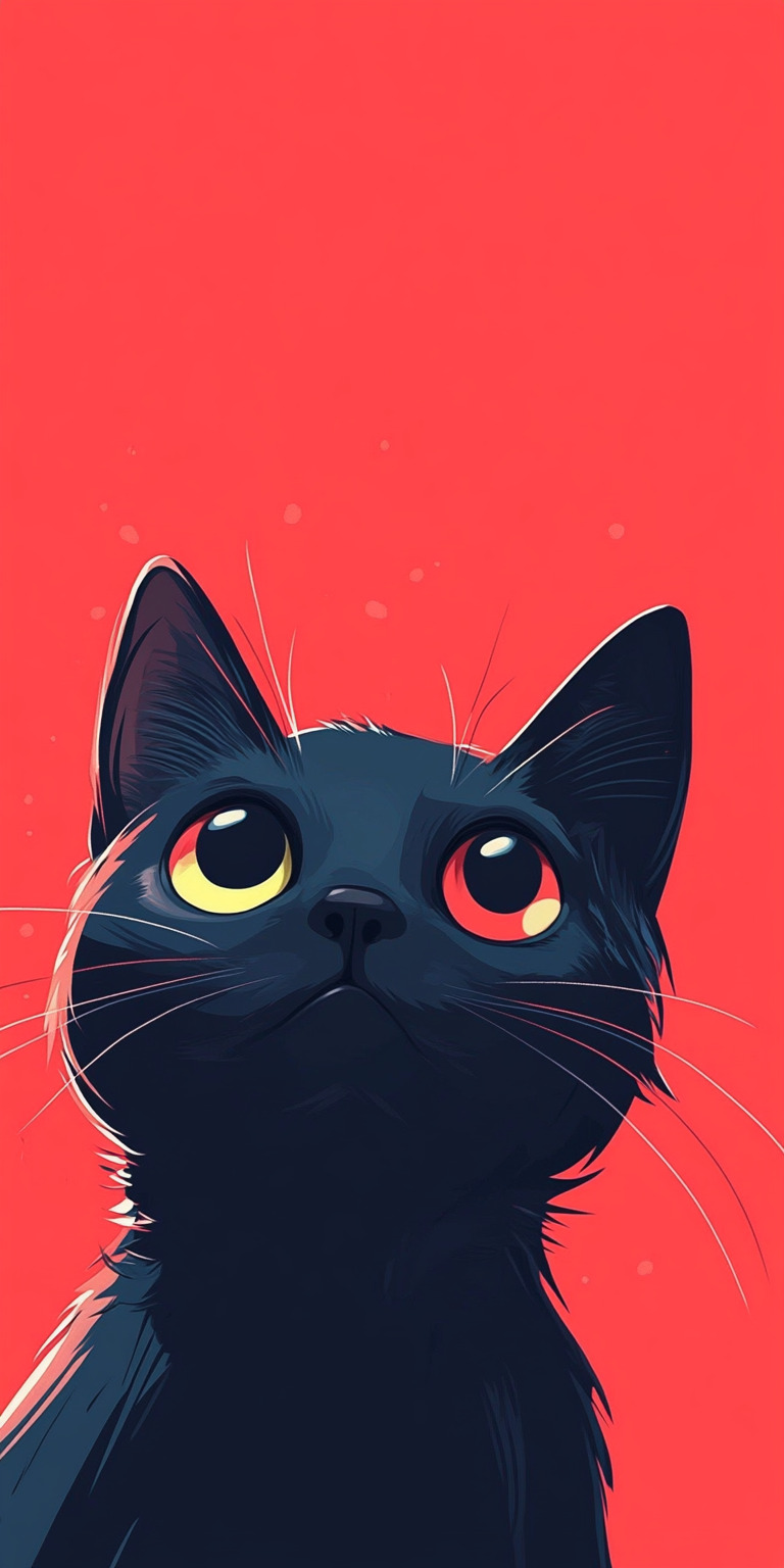 Fond d'écran chat pour mobile 10