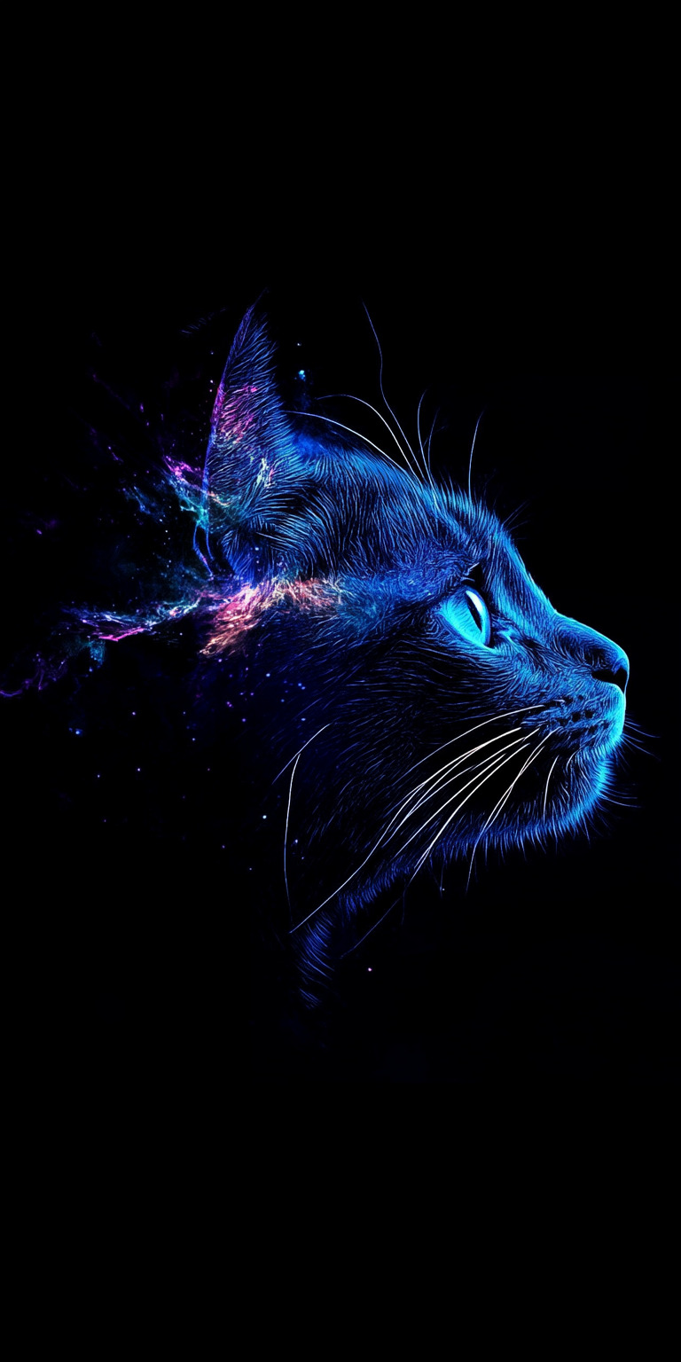 Fond d'écran chat pour mobile 12