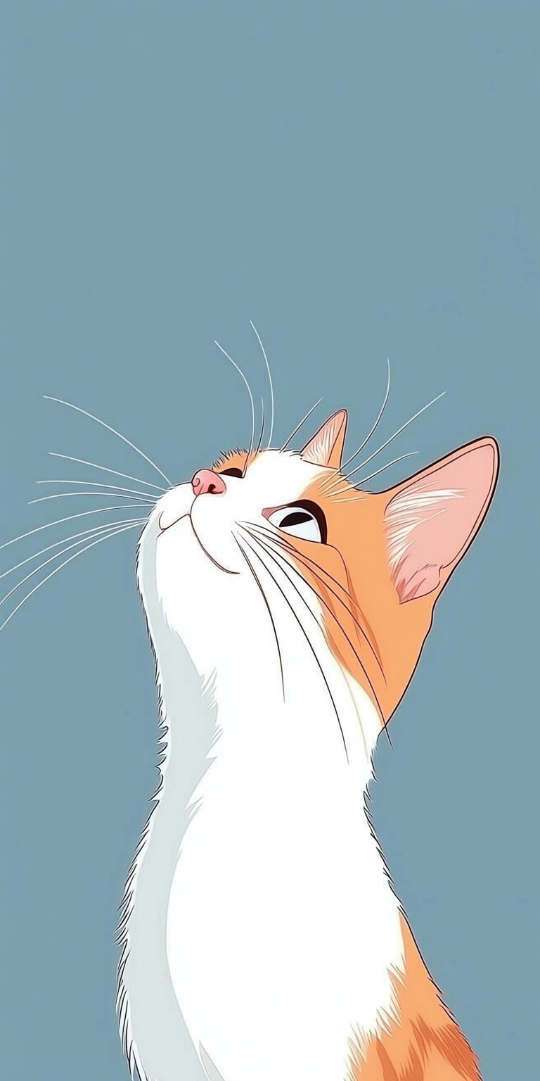 Fond d'écran chat pour mobile 14