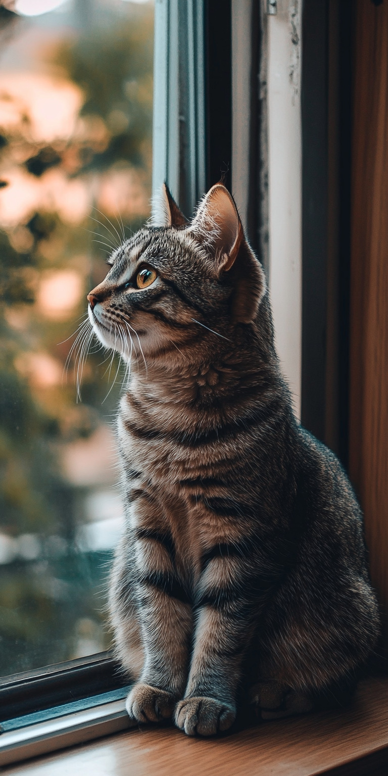 Fond d'écran chat pour mobile 2