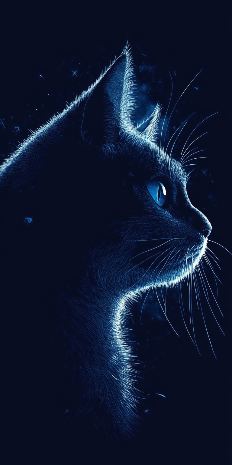 Fond d'écran chat pour mobile 36