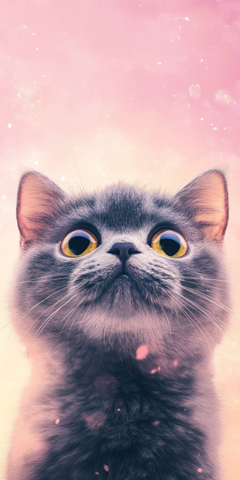 Fond d'écran chat pour mobile 37