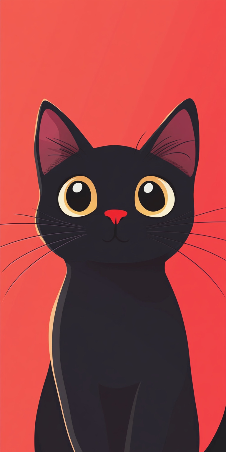 Fond d'écran chat pour mobile 38