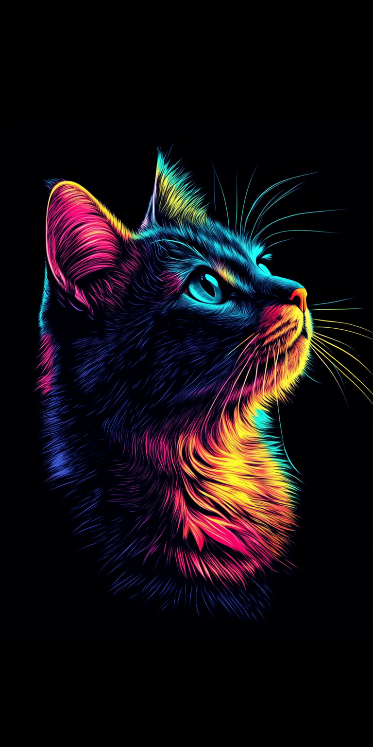 Fond d'écran chat pour mobile 4