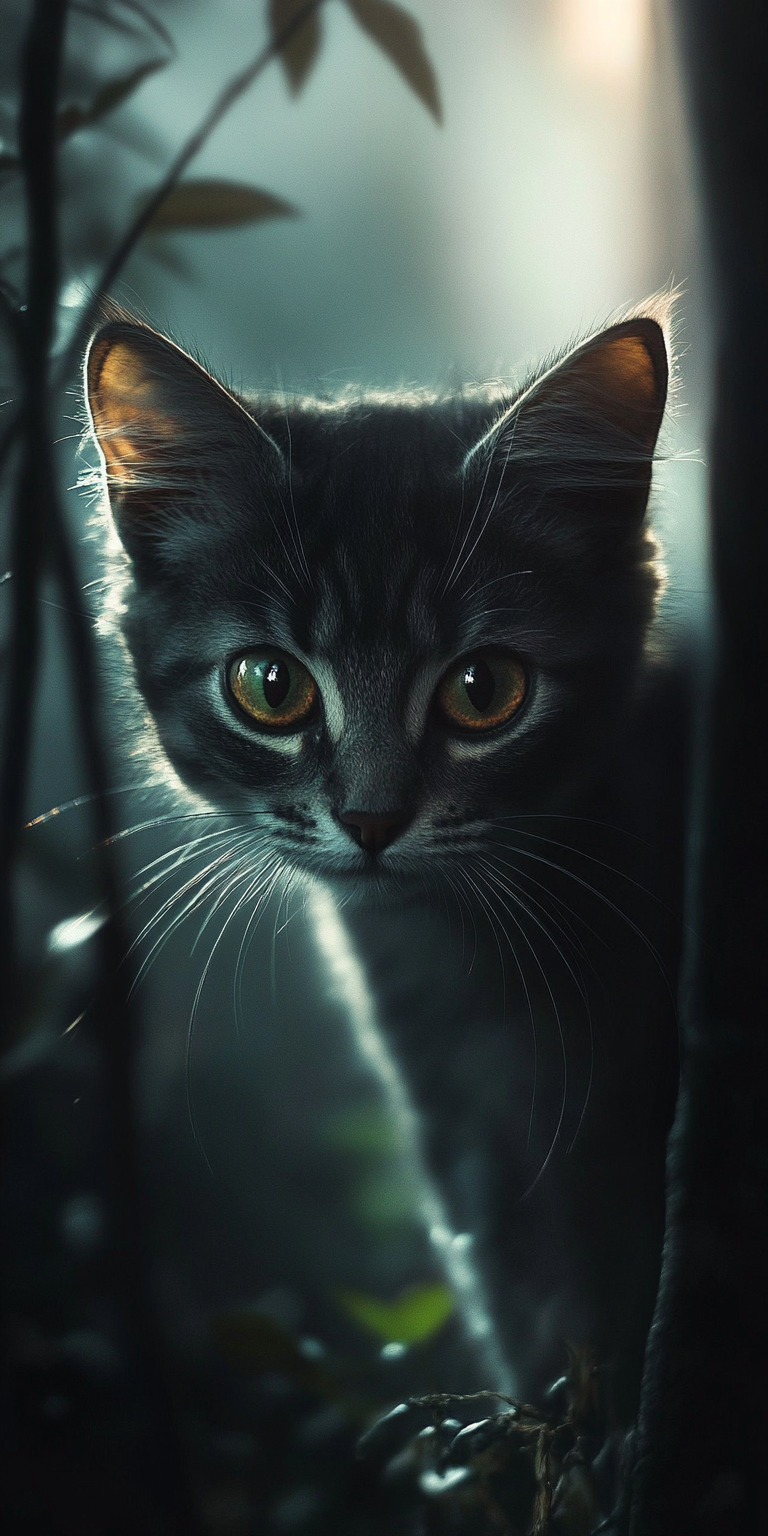 Fond d'écran chat pour mobile 42