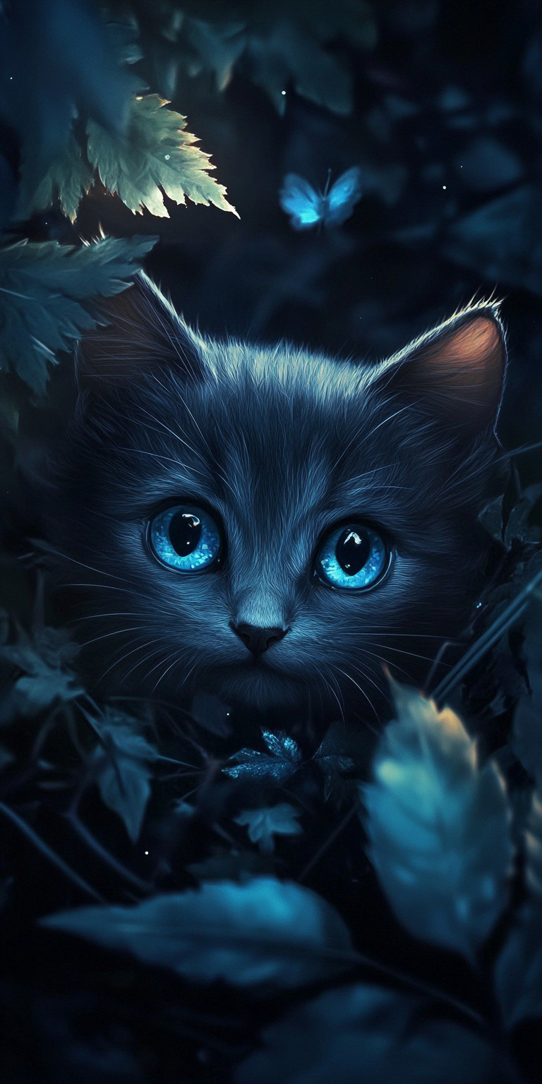 Fond d'écran chat pour mobile 43