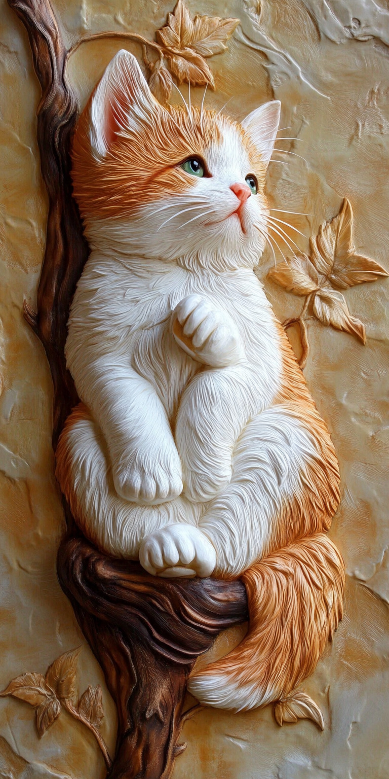 Fond d'écran chat pour mobile 46