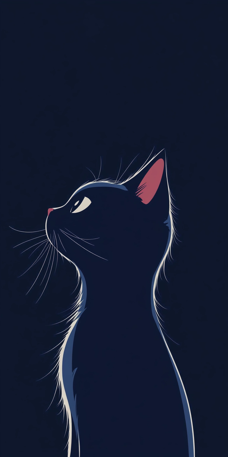 Fond d'écran chat pour mobile 48