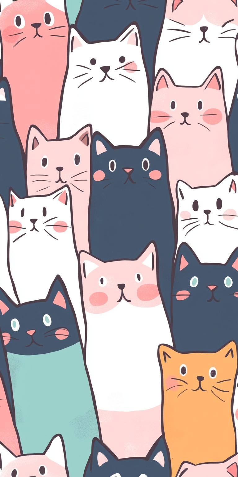 Fond d'écran chat pour mobile 53