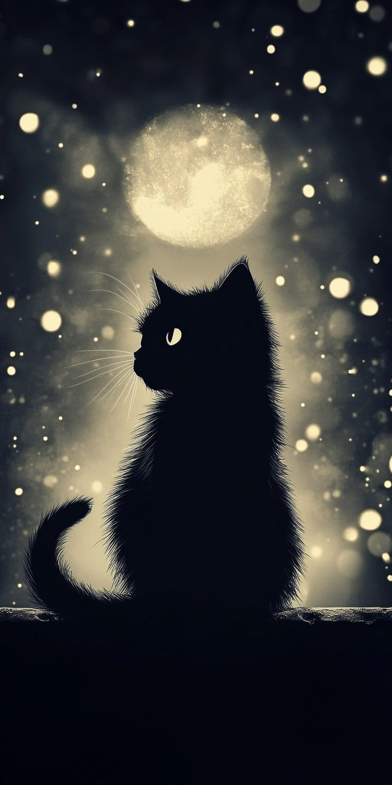 Fond d'écran chat pour mobile 54