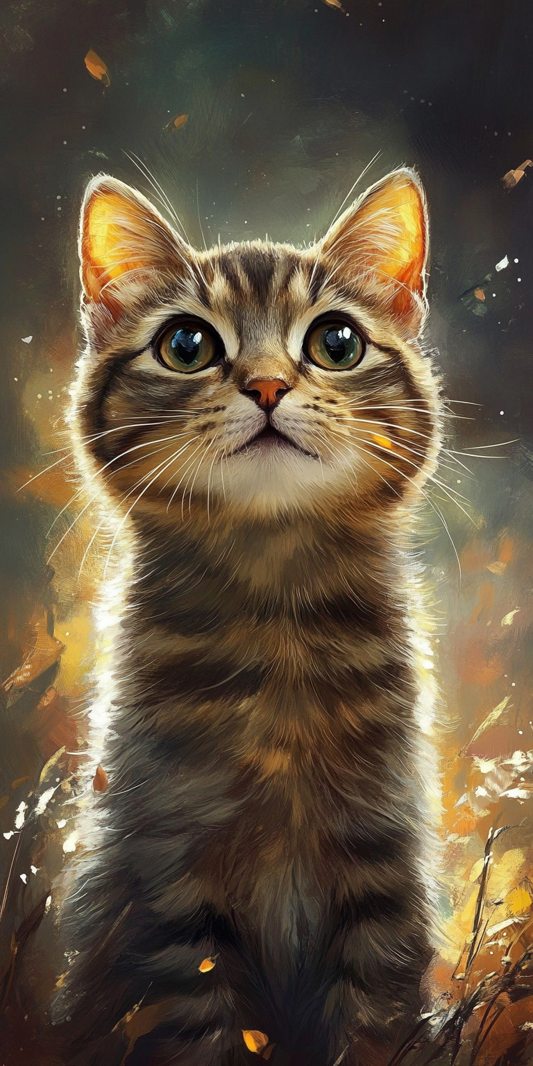 Fond d'écran chat pour mobile 57