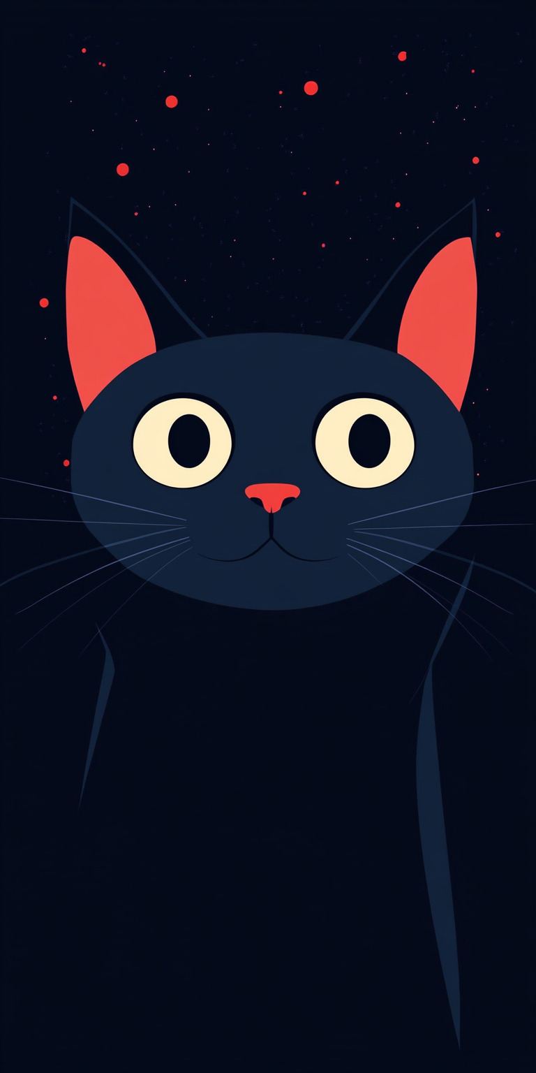 Fond d'écran chat pour mobile 64