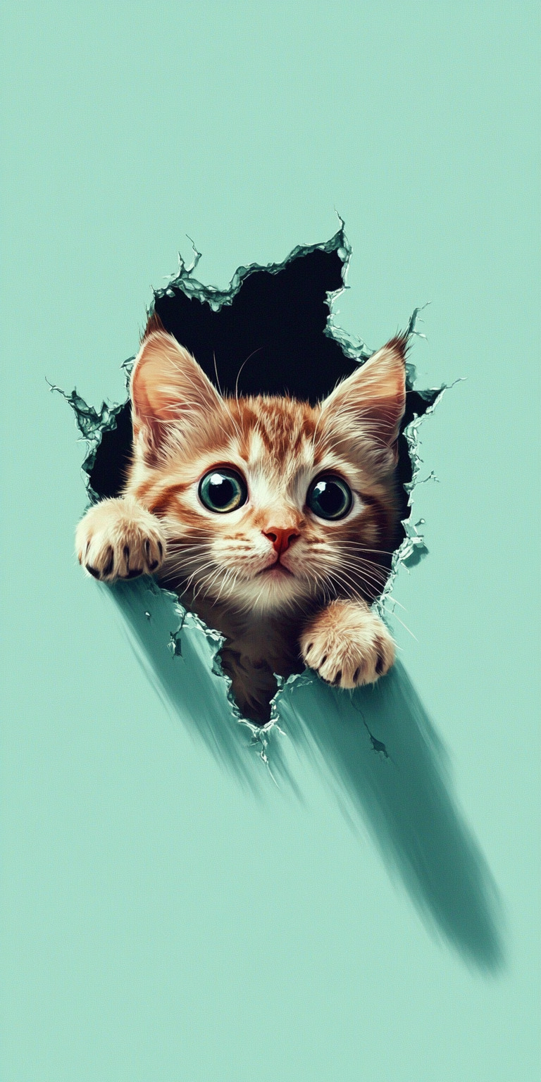 Fond d'écran chat pour mobile 67