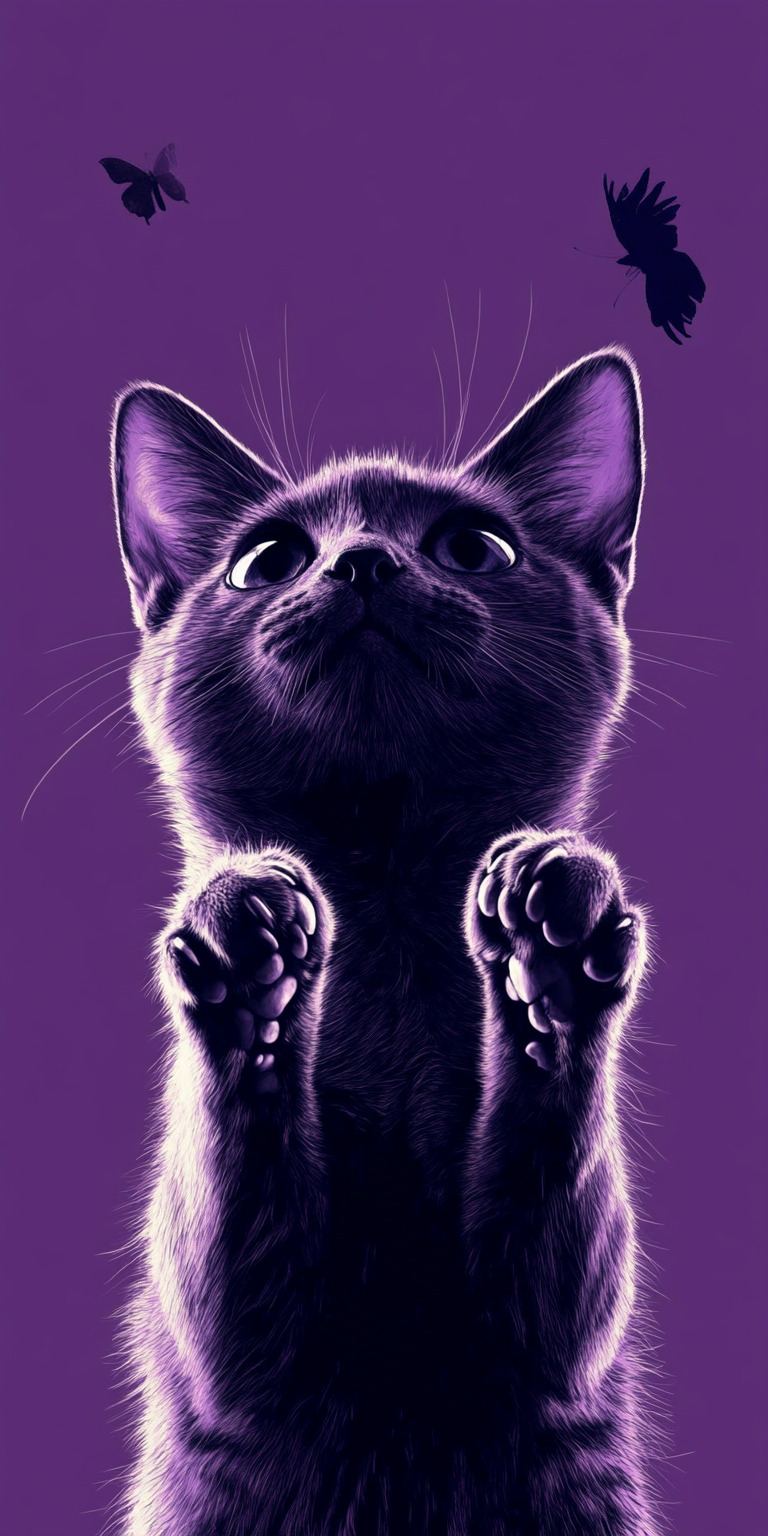 fond d ecran chat pour mobile 68