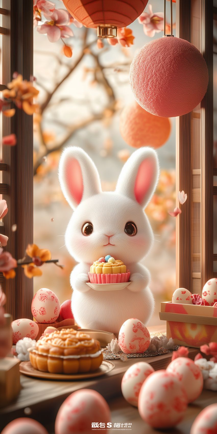 Fond d'écran kawaii lapin pour mobile 2