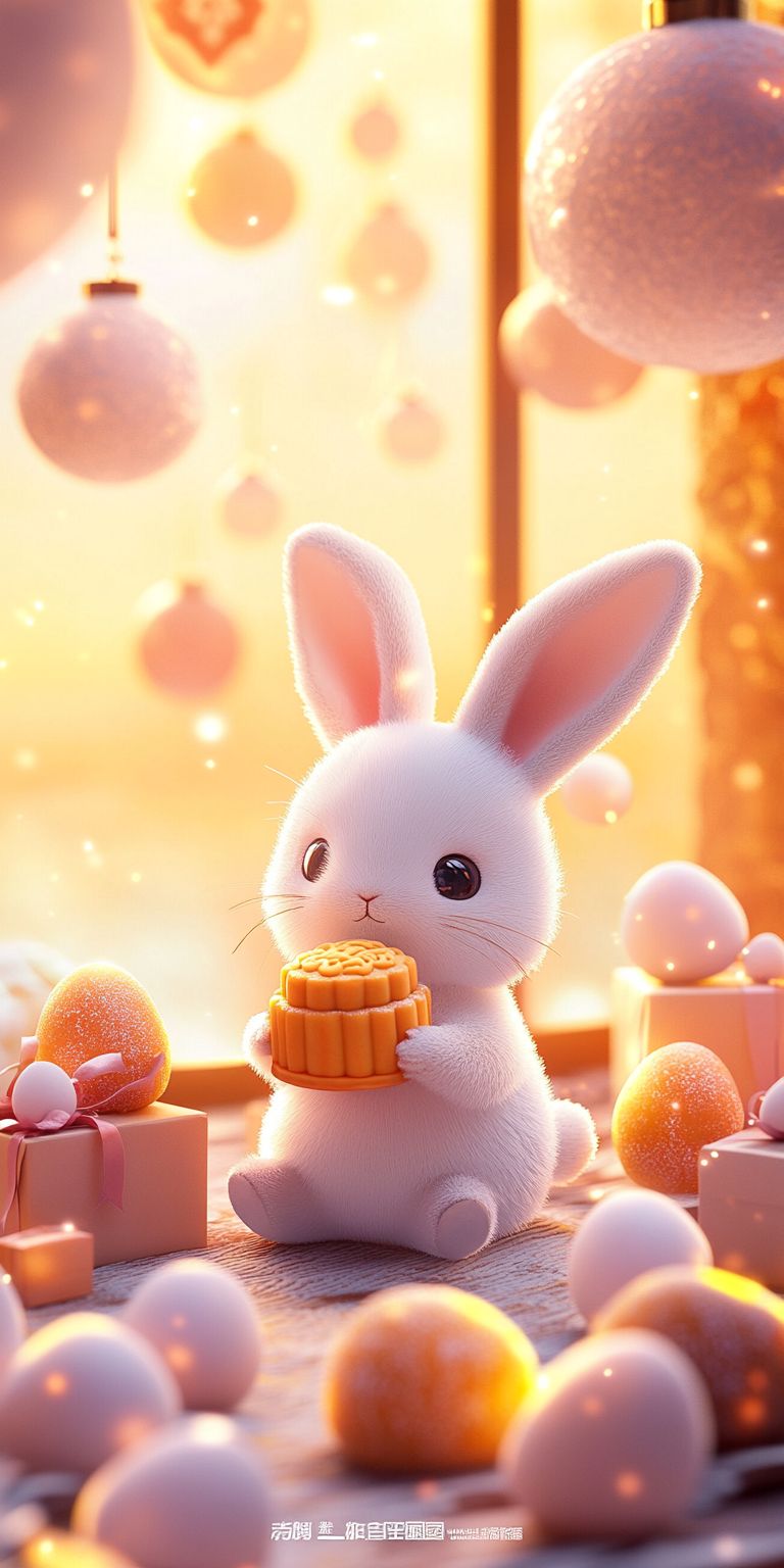 Fond d'écran kawaii lapin pour mobile 20