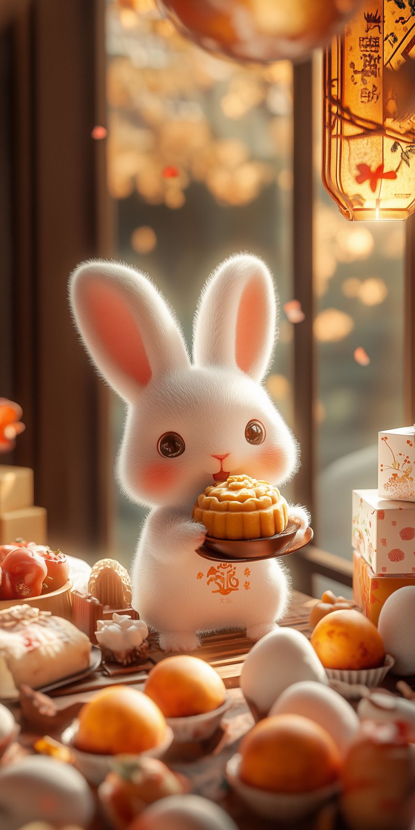 Fond d'écran kawaii lapin pour mobile 8