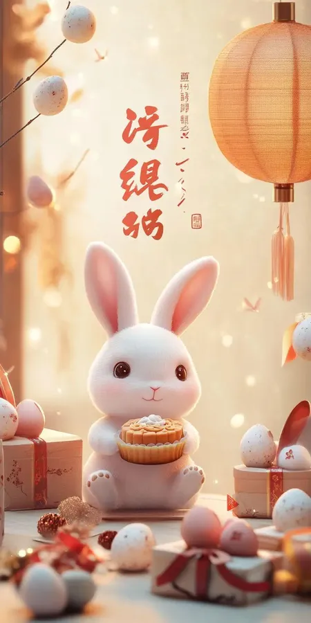 Fond d'écran kawaii lapin pour mobile 25