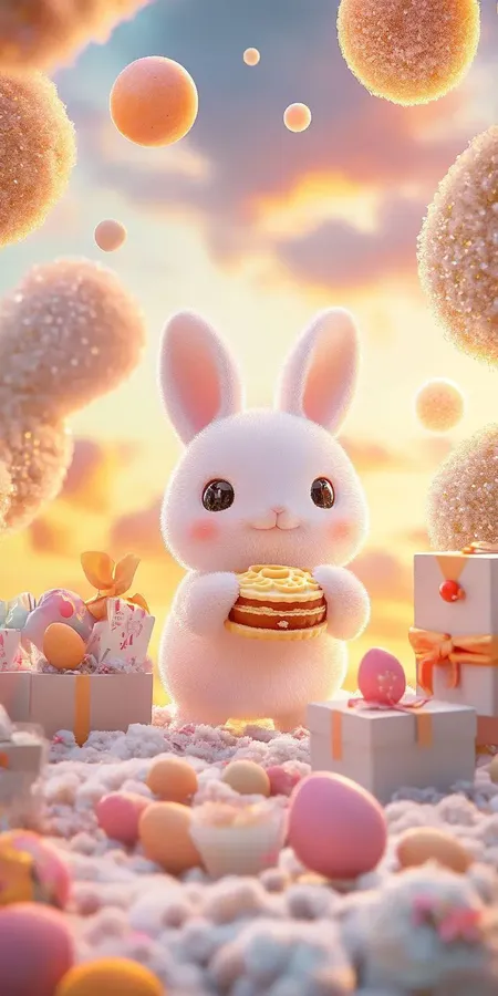 fond d ecran kawaii lapin pour mobile 30