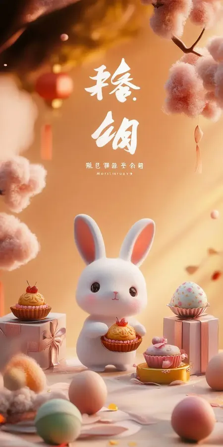 Fond d'écran kawaii lapin pour mobile 35